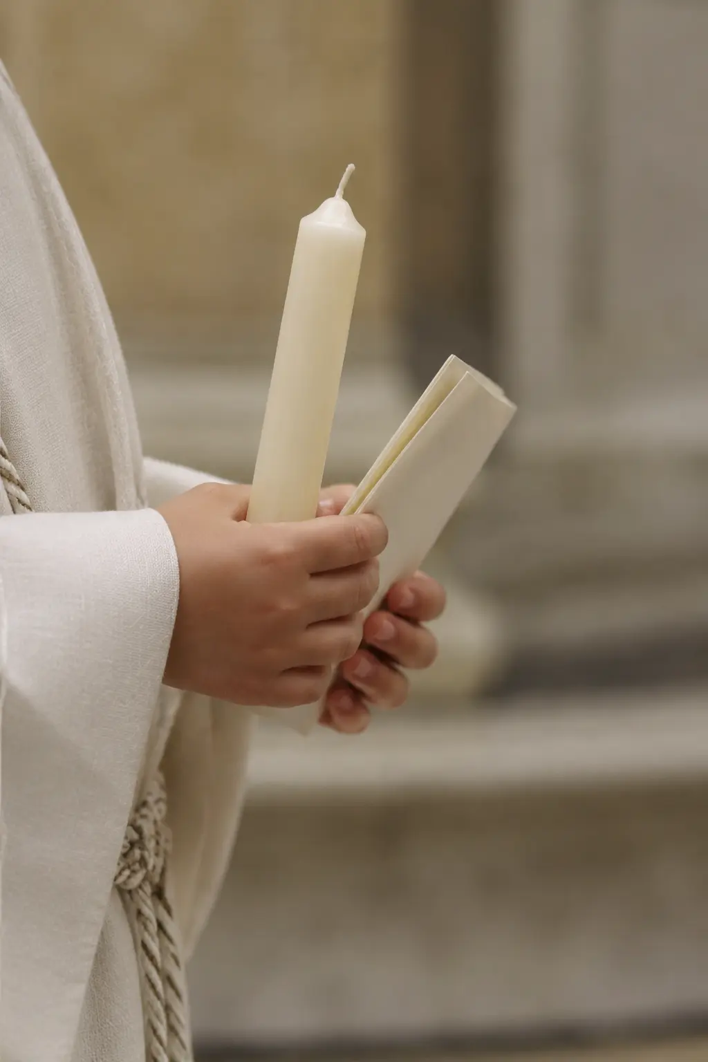 Dettaglio di battesimo o prima comunione