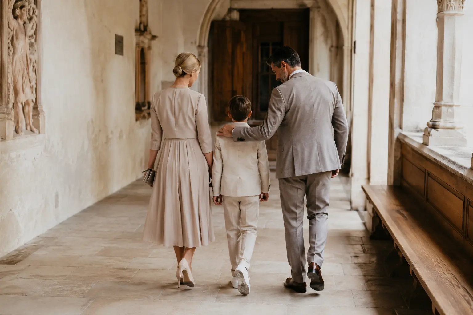 Momento in famiglia durante una cerimonia a Bressanone